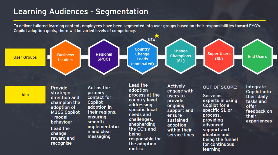 Figure 2  Segmenting the audience for copilot adoption