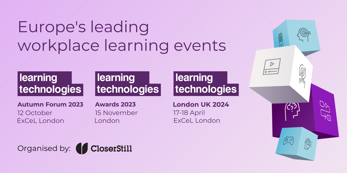 Learning Technologies | London, 17-18 April 2024 | Europe's leading