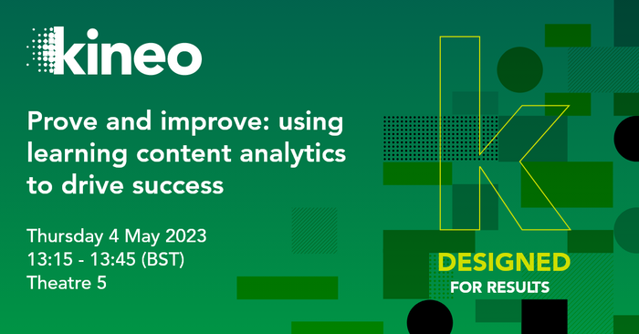 Better decisions for your data with Kineo Analytics at Learning Technologies 2023
