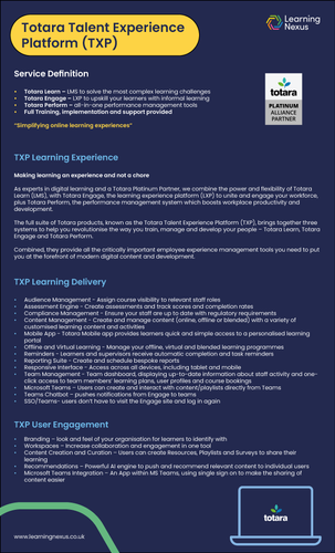Totara Talent Experience Platform (TXP)