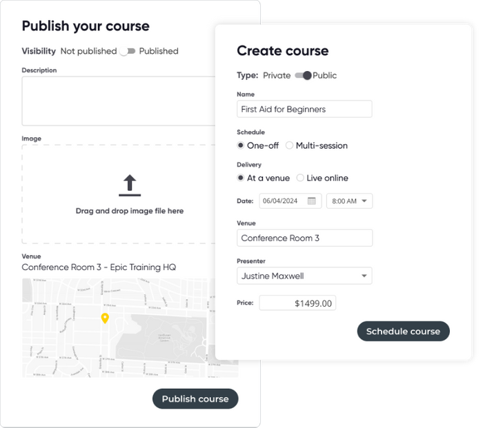 Training and Course Management System