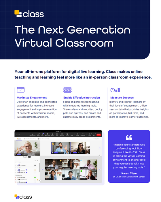 The Next Generation Virtual Classroom