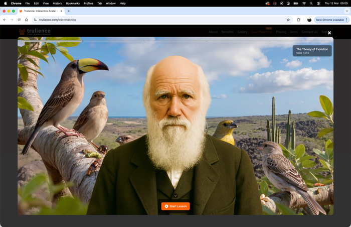 Trulience presenting LearnMachine.ai
