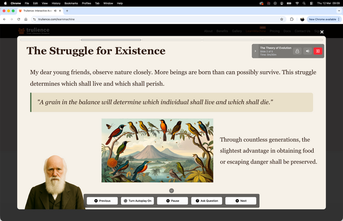 Trulience presenting LearnMachine.ai