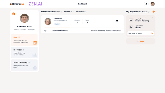 Mentorink - Online Smart Mentoring Software