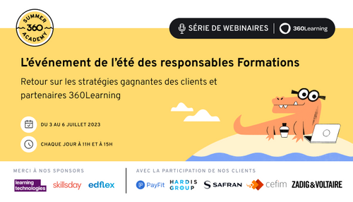 360Learning lance la Summer Academy : l'événement de l'été des responsables formation