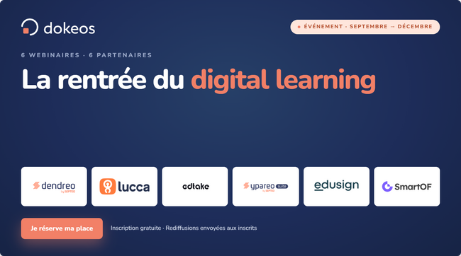 La Rentrée du Digital Learning : six webinaires pour connecter votre écosystème de formation