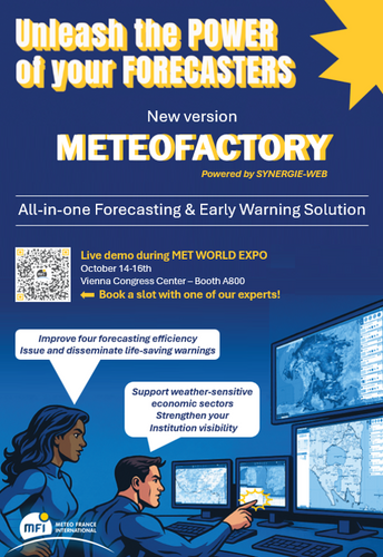 Live demo of METEOFACTORY on our stand - Book a slot!