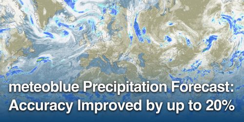 meteoblue Improves Precipitation Forecast Accuracy by up to 20%