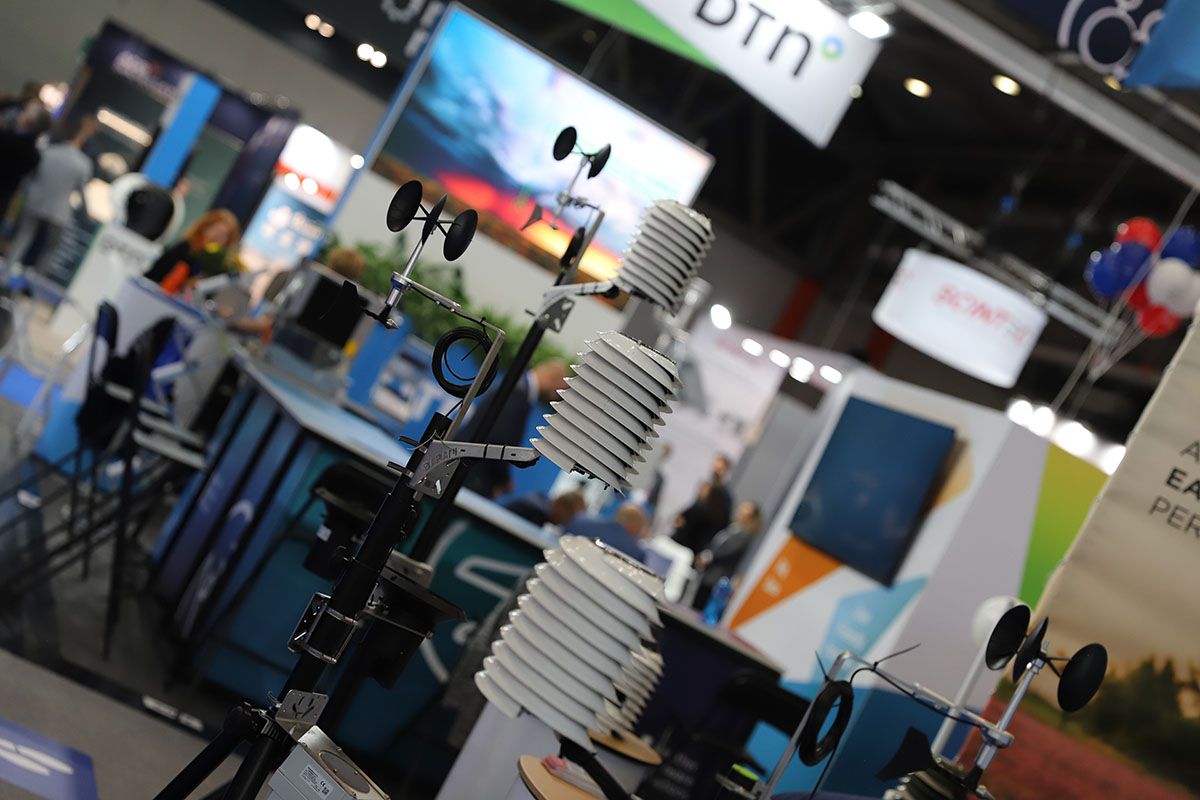 Photo shows a close up of technology on display at Met Tech World Expo in Vienna
