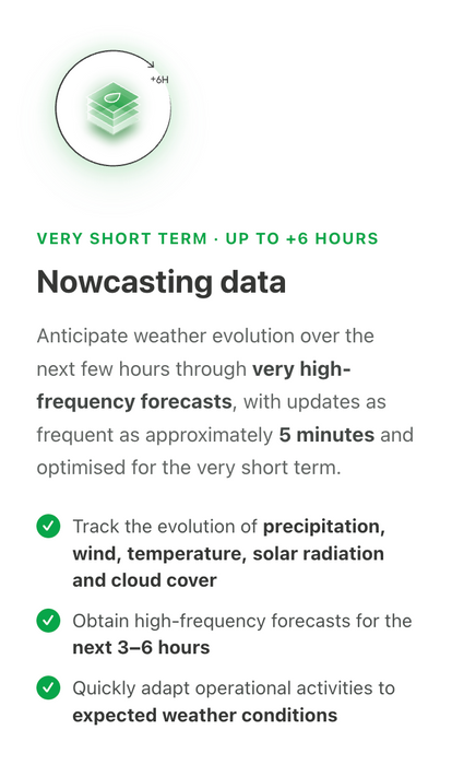 Nowcasting Data: High-Frequency Forecasts Up to 6 Hours Ahead
