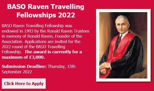 BASO Ronald Raven Travelling Fellowship