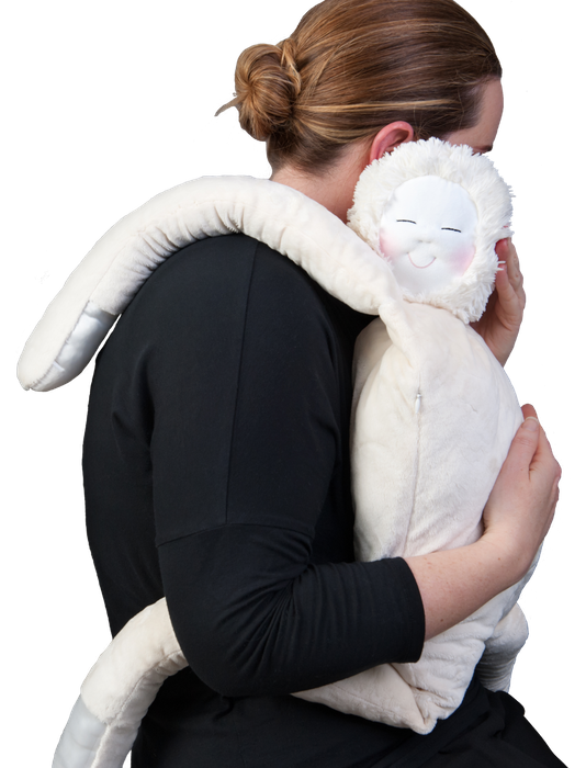 Sensory companion doll for dementia HUG by LAUGH