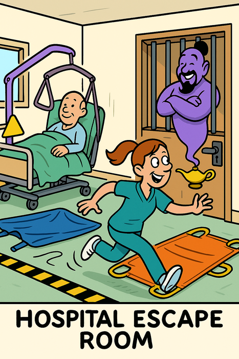Free the Jeenie - Patient Handling Escape Room challenge at the Bespoke Centre For Excellence