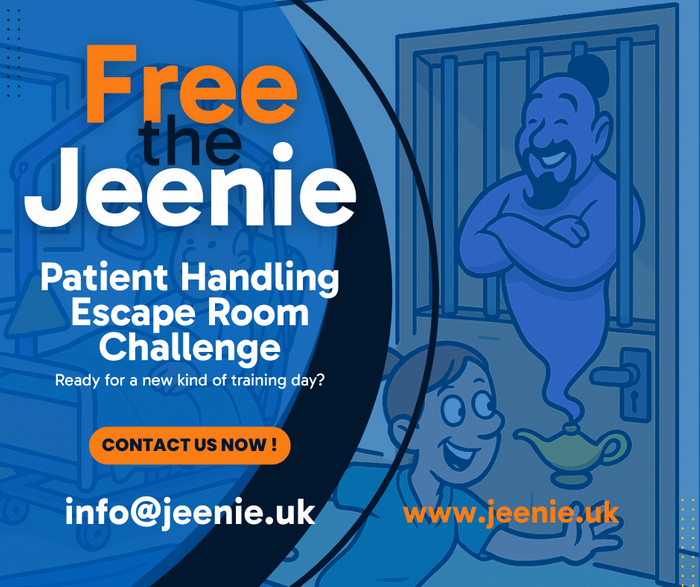 Free the Jeenie - Patient Handling Escape Room challenge at the Bespoke Centre For Excellence