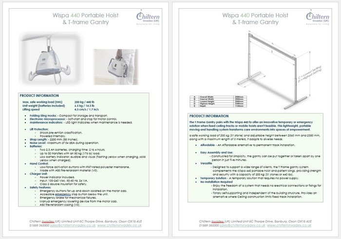 New Wispa Hoists 