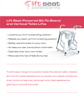 Lift Seat Toilet Lifts and Shower Chair