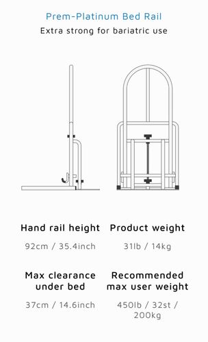 Parnell Platinum Bed Rail