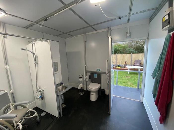 Temporary Wet Room Extension