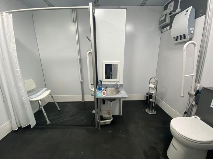 Temporary Wet Room Extension