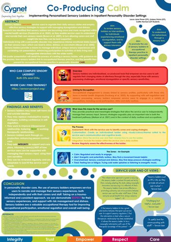 Co-Producing Calm Implementing Personalised Sensory Ladders in Inpatient Personality Disorder Settings