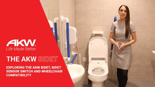 The AKW Bidet - Using the Sensor Operated Switch & Shower Chair Compatability