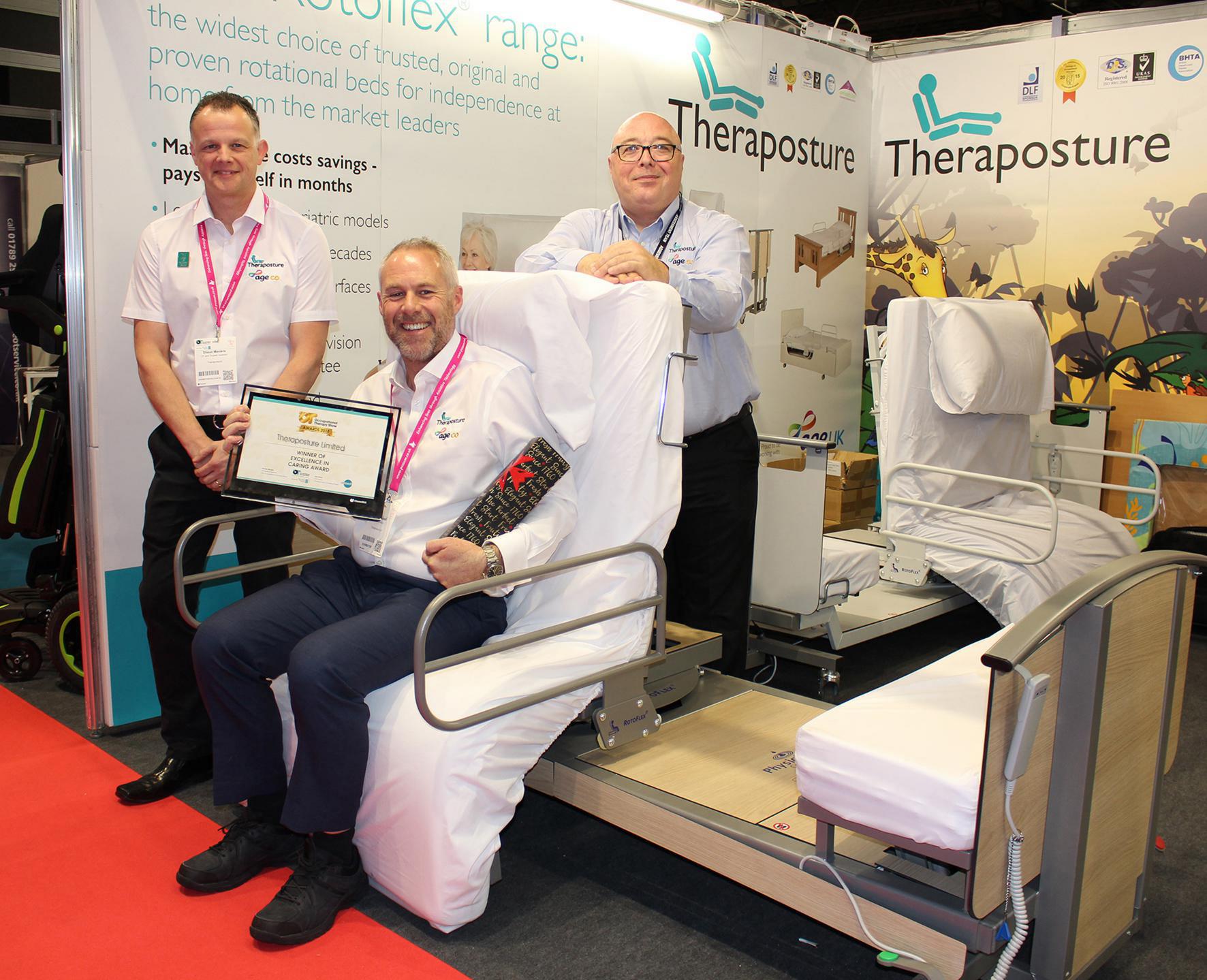 Theraposture Rotoflex 235 Plus Bed wins inaugural OT Show Award for Excellence in Caring