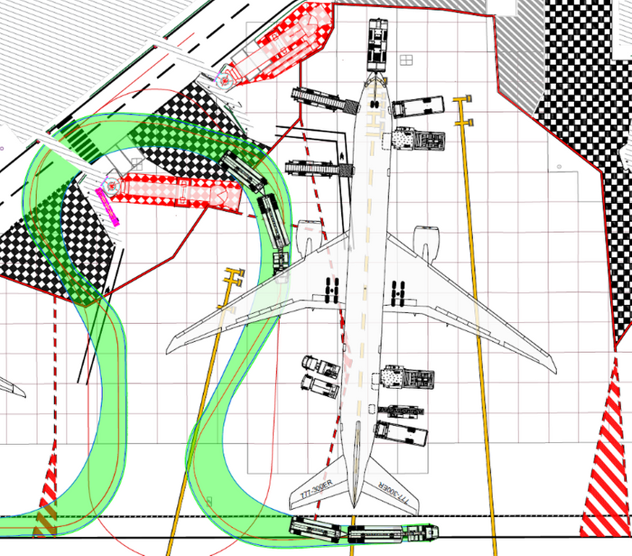 Ensuring Efficient GSE Movements on Constrained Apron Areas