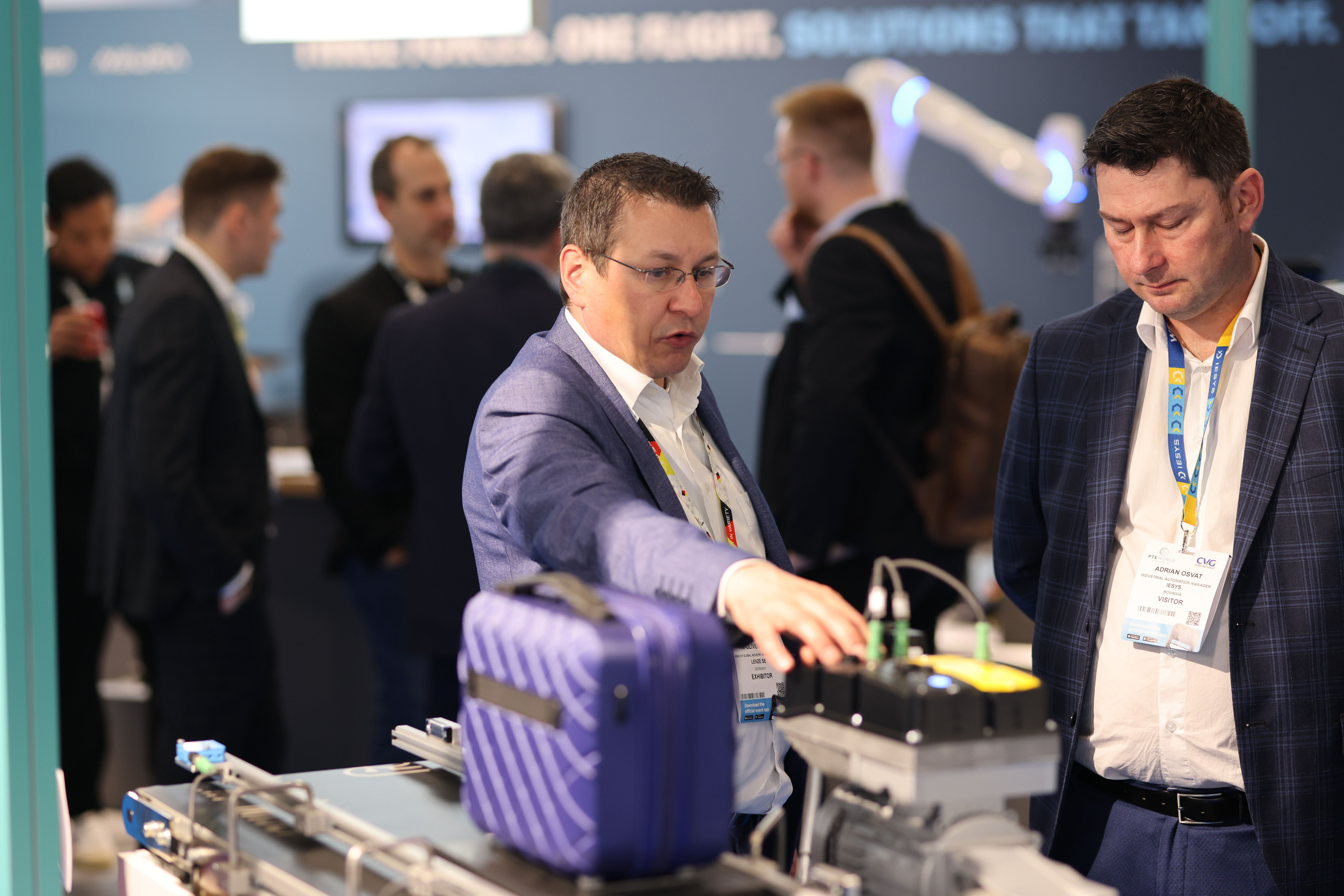 Exhibitor and visitor at PTE World