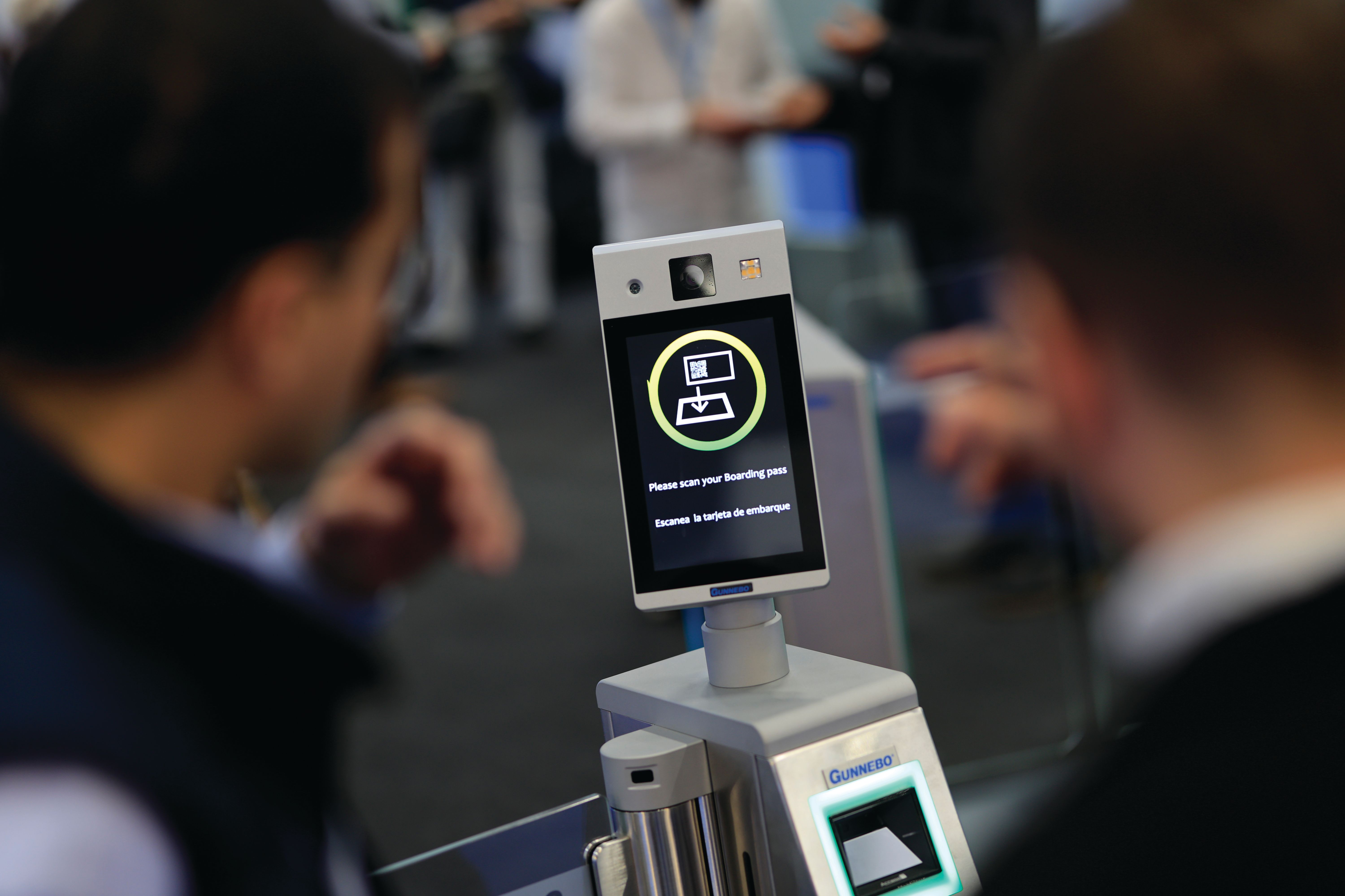 Photo shows a close up of the technology on show at PTE World