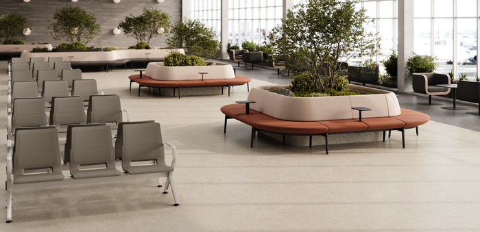 Latest airport furniture at Kusch+Co booth E220, PTE 2026.