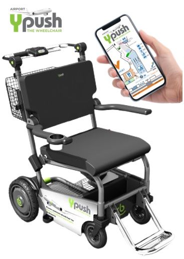 Ypush Airport Powered Wheelchair and Luggage systems change everything