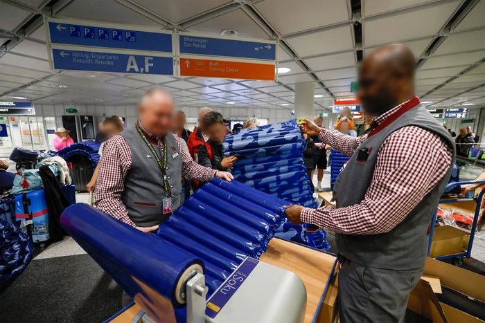 Emergency comfort at Munich Airport during drone incident