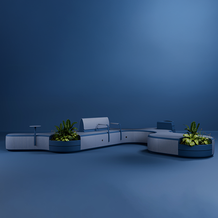 At this year’s Passenger Terminal Expo World, Green Furniture Concept introduces Pelago