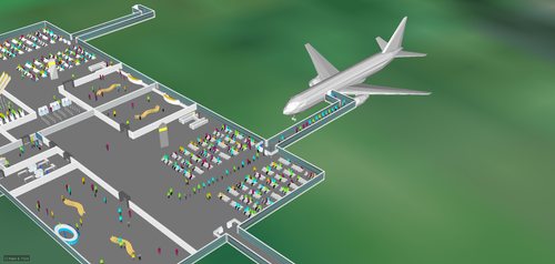 AirTOP Terminal | Model, Visualize, and Analyze Airport Passenger Terminal Capacity and Operations