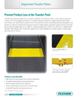 Segmented Transfer Plates | Prevent Product Loss at the Transfer Point