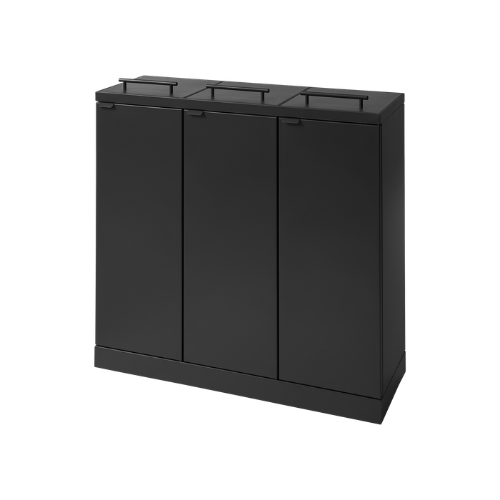 Bica Model 876 Waste sorting 3x65 ltr. Lids and gas spring