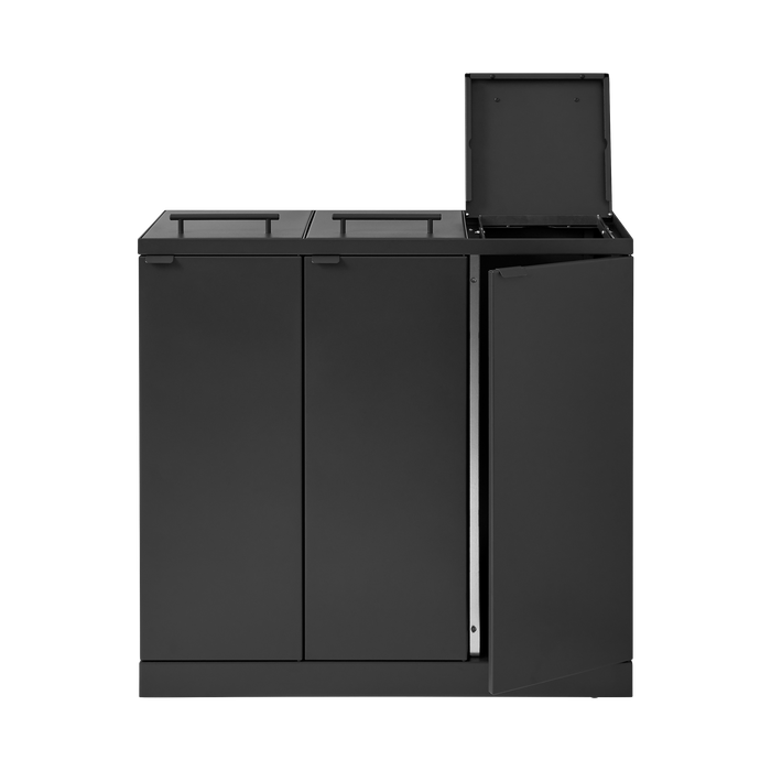 Bica Model 876 Waste sorting 3x65 ltr. Lids and gas spring