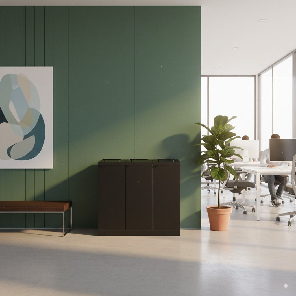 Bica Model 876 Waste sorting 3x65 ltr. Lids and gas spring