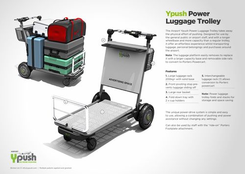 Ypush Powered Luggage Trolley