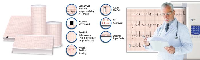 Tele-Paper Medical Chart Paper / ECG Paper / EEG Paper / CTG Paper