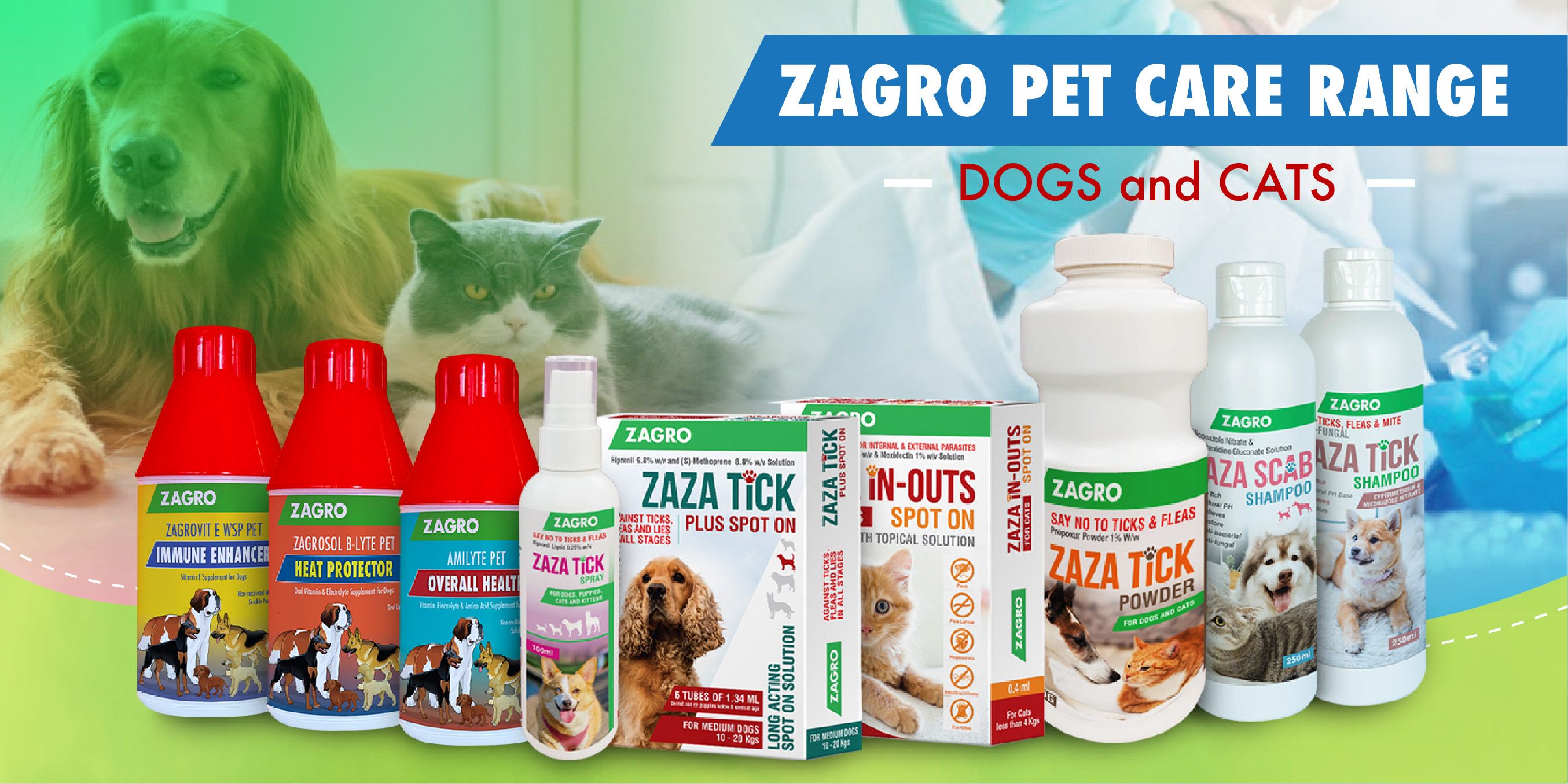 Zagro launched innovative products to solve the infestation of pets with internal and external parasites for small animals