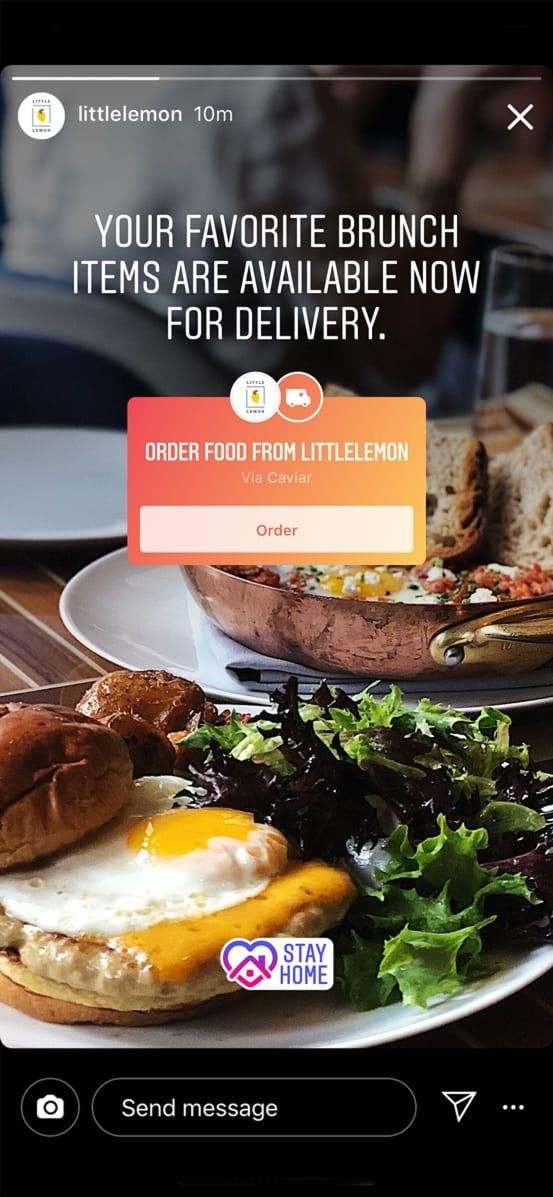 Instagram’s Food Order Stickers can be added to Stories (Instagram)