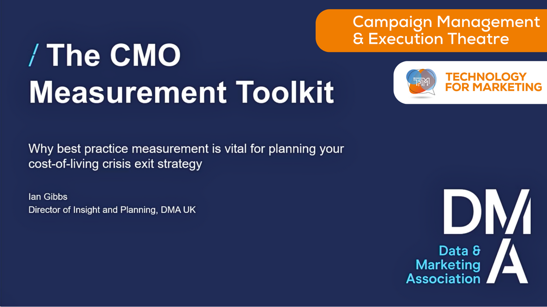 Marketing measurement The CMO effectiveness toolkit Technology for