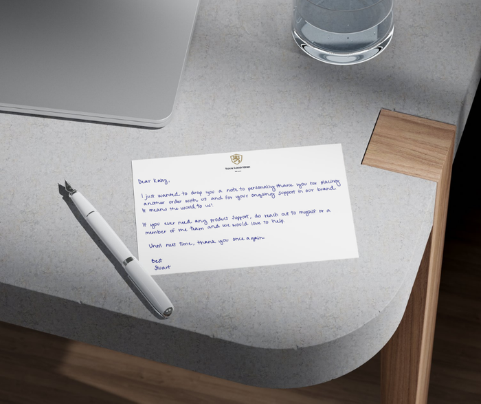 RoboQuill brings its robot handwritten letter service to eCommerce Expo 2026, stand TP1