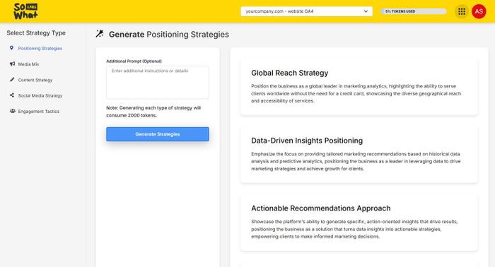 So What Labs - Strategy Planner