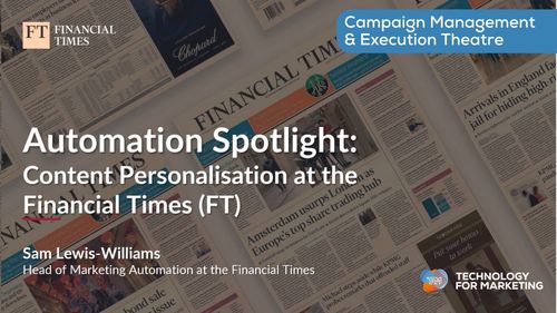 Automation spotlight: Content personalisation at the Financial Times (FT)