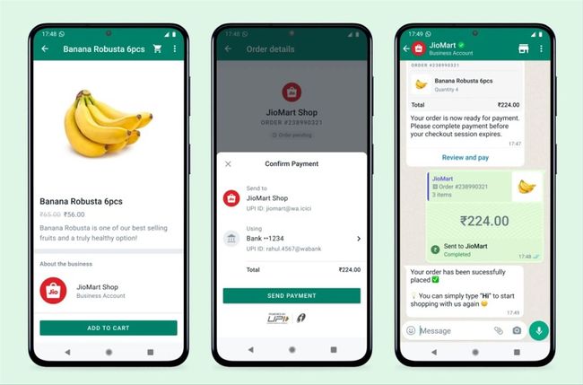 WhatsApp incorpora las compras desde el chat en India