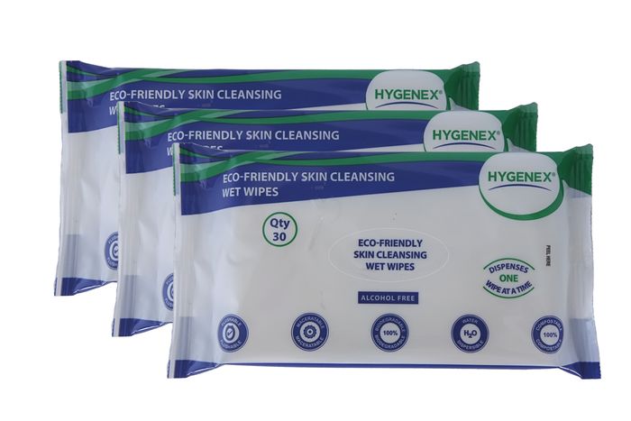 Hygenex Eco-Friendly Wet and Dry Wipes