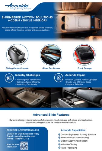ENGINEERED MOTION SOLUTIONS: MODERN VEHICLE INTERIORS